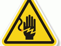 Eticheta pentru pericol de electrocutare